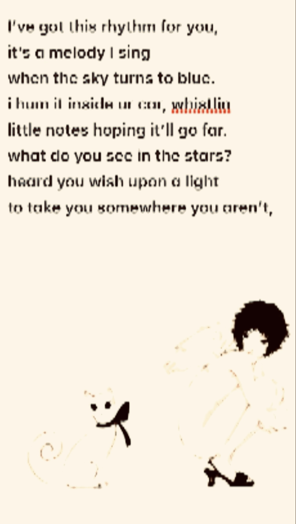 Dream poetry stanza 1